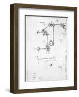 Machinery Designs-Leonardo da Vinci-Framed Giclee Print