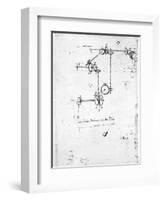 Machinery Designs-Leonardo da Vinci-Framed Giclee Print