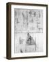 Machinery Designs-Leonardo da Vinci-Framed Giclee Print