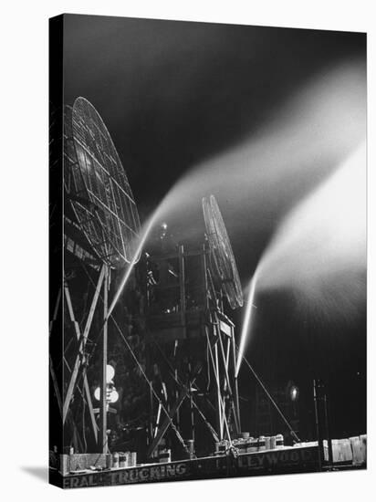 Machines Making Snow and Wind on Set of the Movie "It's a Wonderful Life"-Martha Holmes-Stretched Canvas