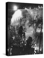 Machines Making Snow and Wind on Set of the Movie "It's a Wonderful Life"-Martha Holmes-Stretched Canvas