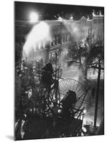 Machines Making Snow and Wind on Set of the Movie "It's a Wonderful Life"-Martha Holmes-Mounted Photographic Print