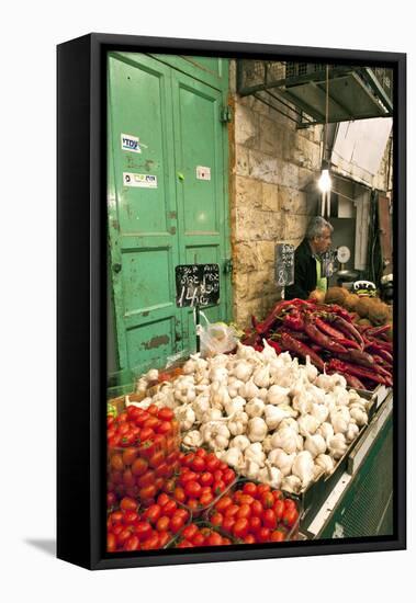 Machne Yehuda Market, Jerusalem, Israel-David Noyes-Framed Stretched Canvas