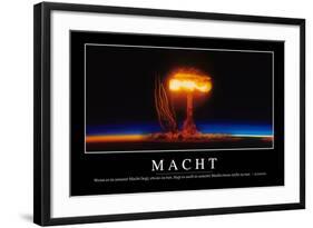 Macht: Motivationsposter Mit Inspirierendem Zitat-null-Framed Photographic Print