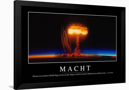 Macht: Motivationsposter Mit Inspirierendem Zitat-null-Framed Photographic Print