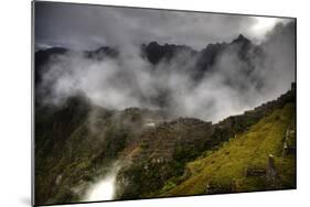 Machu Picchu Fog-Nish Nalbandian-Mounted Art Print