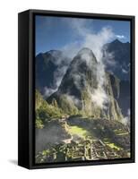 Machu Picchu in Morning Fog-Darrell Gulin-Framed Stretched Canvas