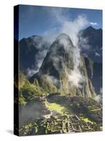 Machu Picchu in Morning Fog-Darrell Gulin-Stretched Canvas