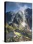 Machu Picchu in Morning Fog-Darrell Gulin-Stretched Canvas