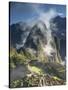 Machu Picchu in Morning Fog-Darrell Gulin-Stretched Canvas