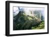 Machu Picchu in the Clouds-null-Framed Art Print