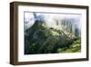 Machu Picchu in the Clouds-null-Framed Art Print