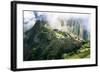 Machu Picchu in the Clouds-null-Framed Art Print