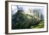 Machu Picchu in the Clouds-null-Framed Art Print