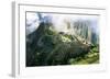 Machu Picchu in the Clouds-null-Framed Art Print
