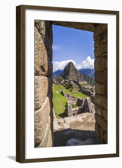 Machu Picchu Inca Ruins and Huayna Picchu (Wayna Picchu), Cusco Region, Peru, South America-Matthew Williams-Ellis-Framed Photographic Print