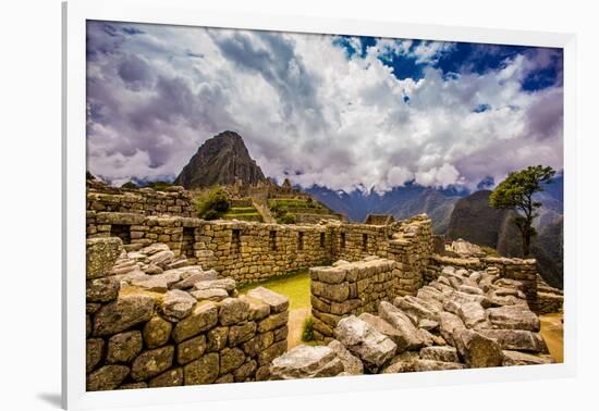 Machu Picchu Incan Ruins, UNESCO World Heritage Site, Sacred Valley, Peru, South America-Laura Grier-Framed Photographic Print