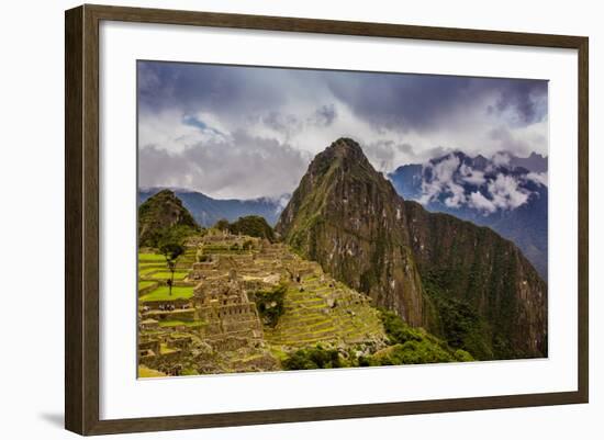 Machu Picchu Incan Ruins, UNESCO World Heritage Site, Sacred Valley, Peru, South America-Laura Grier-Framed Photographic Print