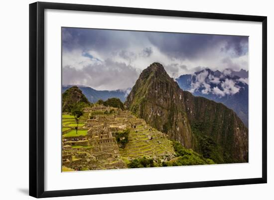 Machu Picchu Incan Ruins, UNESCO World Heritage Site, Sacred Valley, Peru, South America-Laura Grier-Framed Photographic Print