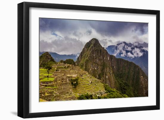 Machu Picchu Incan Ruins, UNESCO World Heritage Site, Sacred Valley, Peru, South America-Laura Grier-Framed Premium Photographic Print