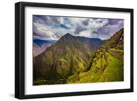 Machu Picchu Incan Ruins, UNESCO World Heritage Site, Sacred Valley, Peru, South America-Laura Grier-Framed Photographic Print