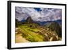 Machu Picchu Incan Ruins, UNESCO World Heritage Site, Sacred Valley, Peru, South America-Laura Grier-Framed Photographic Print