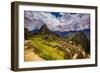 Machu Picchu Incan Ruins, UNESCO World Heritage Site, Sacred Valley, Peru, South America-Laura Grier-Framed Photographic Print