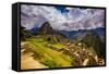 Machu Picchu Incan Ruins, UNESCO World Heritage Site, Sacred Valley, Peru, South America-Laura Grier-Framed Stretched Canvas