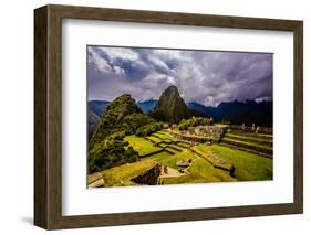 Machu Picchu Incan Ruins, UNESCO World Heritage Site, Sacred Valley, Peru, South America-Laura Grier-Framed Photographic Print