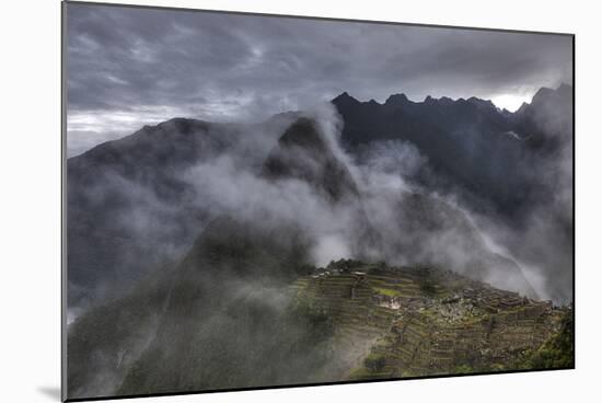 Machu Picchu Misty Mountains-Nish Nalbandian-Mounted Art Print