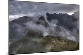 Machu Picchu Misty Mountains-Nish Nalbandian-Mounted Art Print