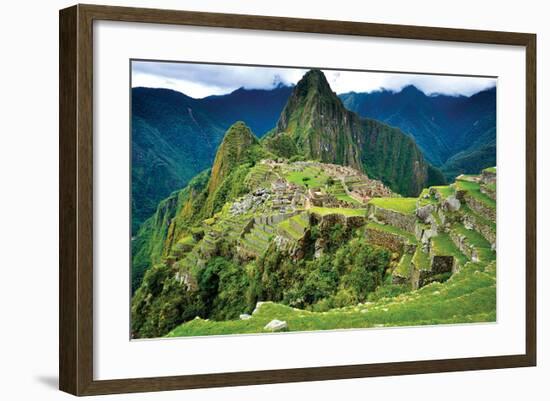 Machu Picchu Overview-null-Framed Art Print