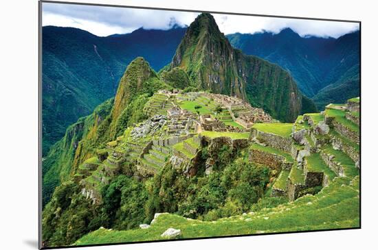 Machu Picchu Overview-null-Mounted Art Print