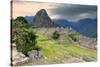 Machu Picchu,  ruined city of the Incas with Mount Huayana Picchu, Andes Cordillera-G&M Therin-Weise-Stretched Canvas