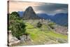 Machu Picchu,  ruined city of the Incas with Mount Huayana Picchu, Andes Cordillera-G&M Therin-Weise-Stretched Canvas