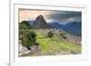 Machu Picchu,  ruined city of the Incas with Mount Huayana Picchu, Andes Cordillera-G&M Therin-Weise-Framed Photographic Print