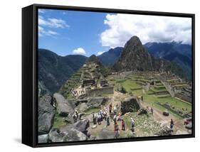 Machu Picchu Ruins, Peru-Bill Bachmann-Framed Stretched Canvas