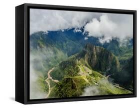 Machu Picchu Ruins seen from the Machu Picchu Mountain, UNESCO World Heritage Site, Cusco Region, P-Karol Kozlowski-Framed Stretched Canvas