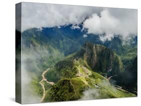 Machu Picchu Ruins seen from the Machu Picchu Mountain, UNESCO World Heritage Site, Cusco Region, P-Karol Kozlowski-Stretched Canvas