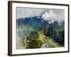 Machu Picchu Ruins seen from the Machu Picchu Mountain, UNESCO World Heritage Site, Cusco Region, P-Karol Kozlowski-Framed Photographic Print