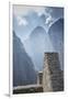 Machu Picchu Stone Walls with Mountains Beyond, Peru-Merrill Images-Framed Photographic Print