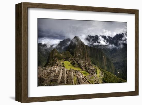 Machu Picchu Sunny Traditional-Nish Nalbandian-Framed Art Print