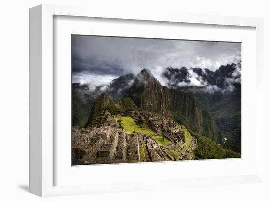 Machu Picchu Sunny Traditional-Nish Nalbandian-Framed Art Print