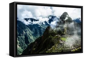 Machu Picchu, the Ancient Inca City in the Andes, Peru-Curioso Travel Photography-Framed Stretched Canvas