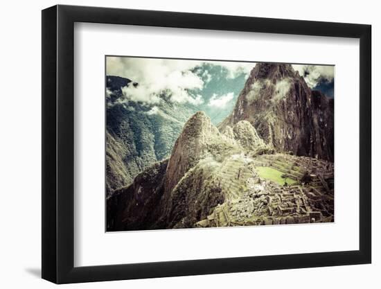 Machu Picchu, the Ancient Inca City in the Andes, Peru-Curioso Travel Photography-Framed Photographic Print