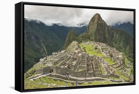 Machu Picchu, UNESCO World Heritage Site, Near Aguas Calientes, Peru, South America-Michael DeFreitas-Framed Stretched Canvas