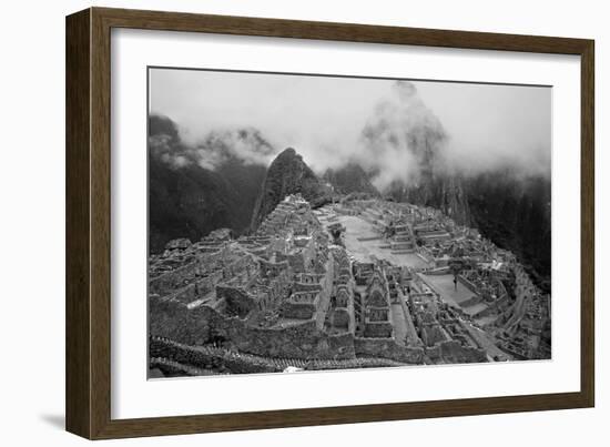 Machu Pichu Peru B/W-null-Framed Photo