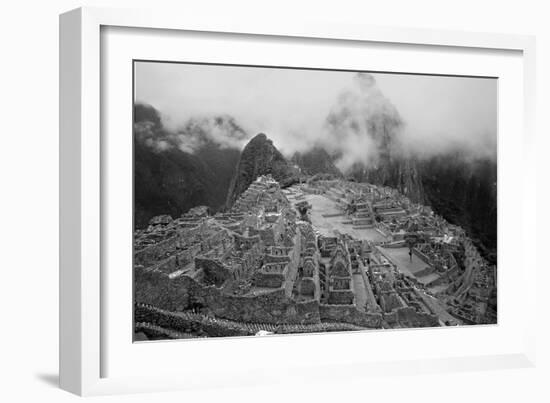 Machu Pichu Peru B/W-null-Framed Photo