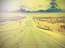 Endless Country Highway, Vintage Retro Effect.-Maciej Bledowski-Photographic Print