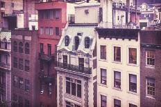 New York City Old Residential Buildings, Vintage Colors-Maciej Bledowski-Photographic Print